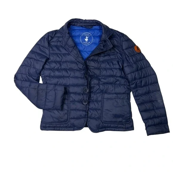 SAVE THE DUCK Jacket Dark Blue Kids Ultralight Puffer Jacket - Picture 1 of 6